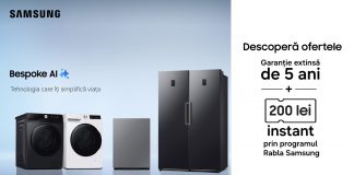 Samsung dă startul campaniei cu oferte și beneficii pentru electrocasnicele inteligente BESPOKE AI