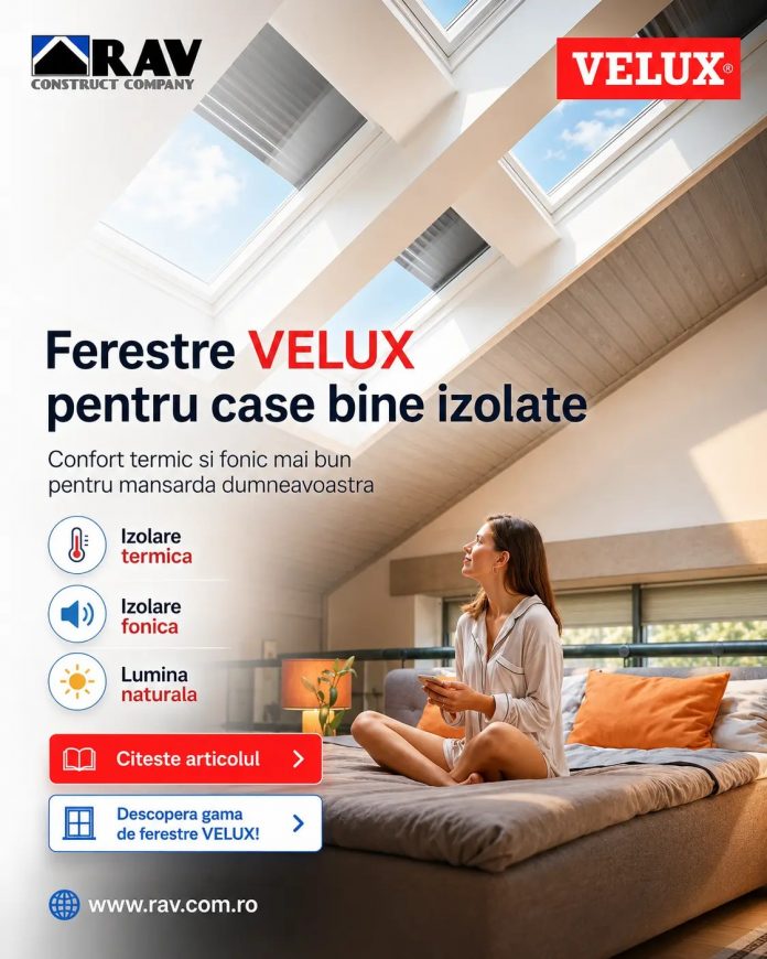 Ferestre VELUX pentru case bine izolate